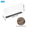 Unique Bargains Acrylic Magnetic Smooth L-Shaped Bedroom Kitchen Office Shelf Dividers 8 Pcs - 2 of 4