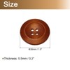 Unique Bargains Wooden DIY Craft Clothing Sewing Buttons 50 Pcs - 2 of 4