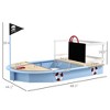 VYNXARIA Wooden Sandbox with Pirate Ship Design for 3-7 Years, Blue - 3 of 4
