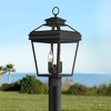John Timberland Stratton Street Vintage Outdoor Post Light Textured Black 18 1/2" Clear Glass for Exterior Barn Deck House Porch Yard Patio Outside - 2 of 4