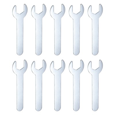 Unique Bargains Galvanized Iron Automotive Repair Furniture Assembly Metric Small Open-End Wrenches 10 Pcs