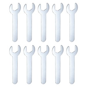Unique Bargains Galvanized Iron Automotive Repair Furniture Assembly Metric Small Open-End Wrenches 10 Pcs - 1 of 4