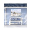 Cottage Garden West of The Wind Soft Sands Tan, Blue 40 x 30 Inch Waterproof Gallery Wrapped Canvas, Outdoor Garden, Yard, Patio All Weather Hanging - 2 of 2
