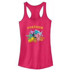 Juniors Womens Pokemon Eeveelutions Racerback Tank Top - 1 of 4