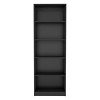 FURNIinspire Decorative Bookshelf 4 Shelves Bookcase Book Shelf, Tall Corner Shelf, Home Storage Organizer, Book Stand, Black, 11.77"*24.7"*71.1" - 2 of 4