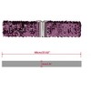Allegra K Women's Stretchy Metal Interlock Buckles Sequins Decor Belts for Dress 1 Pc
 60cm/23.62" Dark Purple - 3 of 4