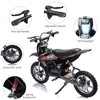 36V Ride On Dirt Bike for Kids,Fast Speed Electric Powered Off-Road Motorcycle,15.5MPH,Led Light,Leather Seat,Disc Brake,Air-Filled Tires,Black - 4 of 4