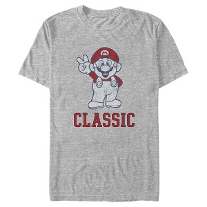 Men's Nintendo Super Mario Classic Peace Sign T-Shirt - 1 of 4
