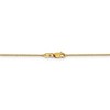 Black Bow Jewelry 1.3mm 10k Yellow Gold Flat Cable Chain Necklace - 4 of 4