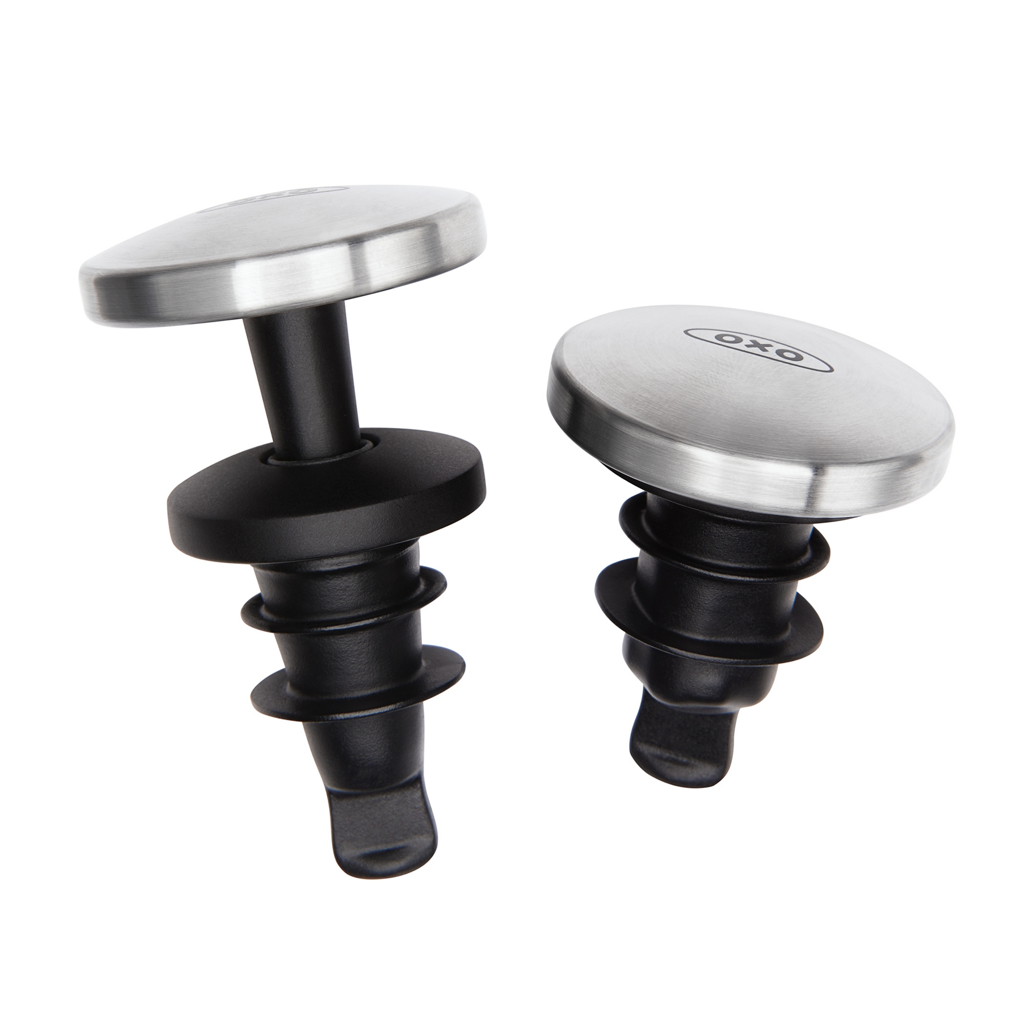 OXO Steel 2pk Bottle Stopper Set