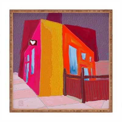 Sewzinski Secret Admirer Square Bamboo Tray - Deny Designs