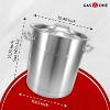 GasOne 20 qt. Stainless Steel Stock Pot in Satin Finish with Lid and Capsule Bottom Heavy-Duty Cooking Pot for Brewing, Soup, Seafood Boil - 2 of 4