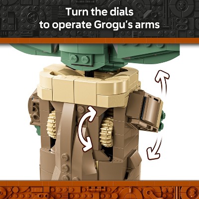 Детские конструкторы LEGO Star Wars The Mandalorian: Grogu with Hover Pram Buildable Toy Figure 75403 — фото 4