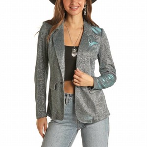Women's Iridescent Blazer - Rock & Roll Cowgirl - 1 of 3
