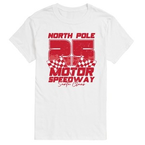 Men's - Instant Message - North Pole Motor Speedway Short Sleeve Graphic T-Shirt - 1 of 4