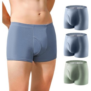 CARER Incontinence Boxer for Men Bladder Leak Protection Washable Reusable - 8oz Heavy Absorbency 3pk - 1 of 4