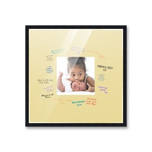 PosterPalooza | Autograph Black Wood Frame with Squre Yellow Mat, Full-Color Pen Set - 3 Sizes for Events - 1 of 4