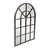 Howard Elliott Arched Windowpane Metal Mirror Oil Rubbed Bronze: Modern Style, 41x29", No Assembly Required - image 3 of 4