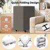 Tangkula 75" x 38" Twin Size Folding Bed Rollaway Guest Bed w/ 5 inch Mattress & Pillow - 4 of 4