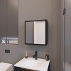 GlasFlength Decorative Wall Mirrors Bathroom Decor Cabinet Accent Mirror Vanity Medicine Cabinet Mirrors for Bathroom Wall, Black, 19.7"*5.7"*21.1" - 2 of 4