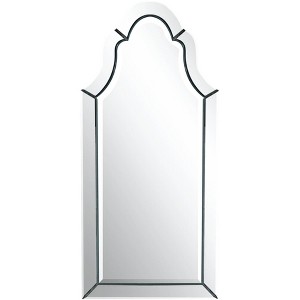 Uttermost Arched Top Vanity Accent Wall Mirror Modern Beveled Polished Mirrored Glass Frame 21" Wide for Bathroom Bedroom Home - 1 of 2