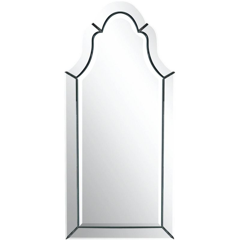 Uttermost Arched Top Vanity Accent Wall Mirror Modern Beveled Polished Mirrored Glass Frame 21" Wide for Bathroom Bedroom Home, 1 of 3