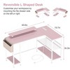 L Shaped Computer Desk with Power Outlets & LED Light - 3 of 4