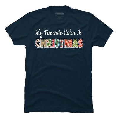 Men's Design By Humans My Favorite Color Is Christmas By c3gdesigns T-Shirt