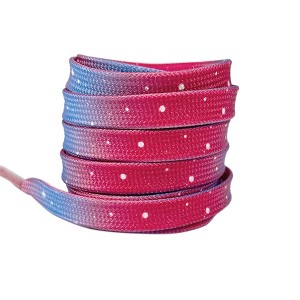 INSPIRE CHIC Flat Tie-Dye Dots Soft Shoelaces for Casual Hiking Shoes Sneakers 0.31'' 1 Pair - 1 of 4