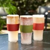 Host FREEZE Beer Cooling Cups, Frozen Beer Mugs, Freezable Pint Glass Set, Insulated Pint Glass, Double Walled Insulated, 16oz, Set of 2, Olive - 4 of 4