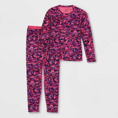 City Threads Girls Usa-made Soft & Cozy Thermal 2-piece Long Johns