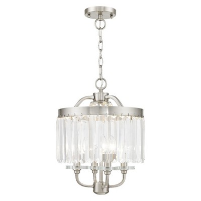 Livex Lighting Ashton 4 - Light Chandelier in  Brushed Nickel