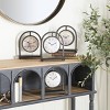 Olivia & May Set of 4 Metal Pendulum Stand Clocks Black : Silent Mechanism, Vintage Desk Decor, No Assembly Required - 2 of 4