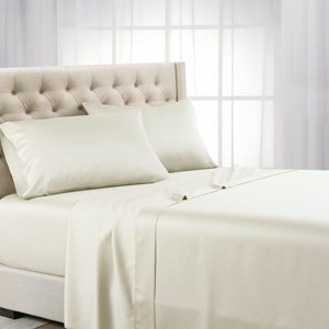 Egyptian Linens Flex King (Split Top) Sheets 1000 Thread Count 100% Cotton Solid Sheet Sets - 1 of 3