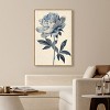 Art Remedy Delicate Blue Flower Minimalistic Botanical and Floral Art Prints Framed - 2 of 4