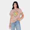 Women's Short Sleeve Celestial Easy Graphic T-Shirt - Taupe - 2 of 3