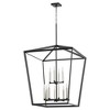 Quorum Lighting Manor 12-Light 2-Tier Pendant, Noir, 29W, 38H - 3 of 3