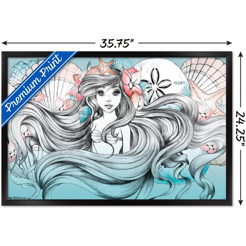 Trends International Disney The Little Mermaid - Ariel - Land or Sea Framed Wall Poster Prints, 3 of 7