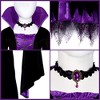 Halloween Witch Costume for Girls - Deluxe Fairytale Witch Set - Fancy Party Dress-Up - 3 of 4
