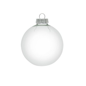Northlight 40ct Shiny Clear Transparent Glass Ball Christmas Ornaments 1.5" (40mm) - 1 of 4