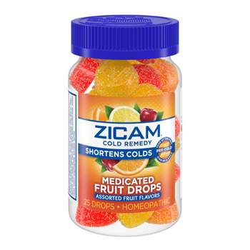 Zicam Cold Remedy Medicated Drops - Fruit - 25ct