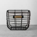 Wire Storage Basket Black - Hearth & Hand™ with Magnolia