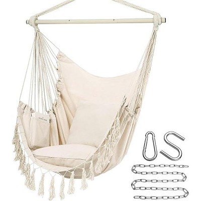 SweDrea Hammock Chair Hanging Rope Swing, Max 500 Lbs