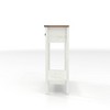 Ridstar 39.37 in. W White Console Tables with 2 Drawer & Bottom Storage Shelf - 3 of 4