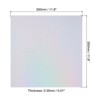 Unique Bargains Scrapbook Poster DIY Crafts Reflective Mirror Holographic Cardstock - 2 of 4