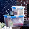 Ezy Storage 52.8qt IP67 Waterproof Storage Box: Clear Stackable Airtight Utility Bin with Latches for Documents & Tools - 3 of 3
