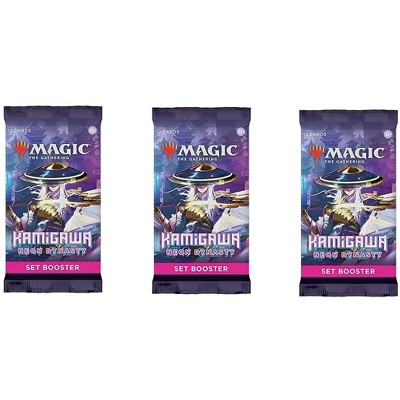 Magic The Gathering 3 Packs Magic: The Gathering Set Booster Pack Lot MTG Kamigawa Neon Dynasty