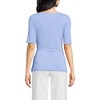Lands' End Women's Lightweight Jersey Tie Front Top - 2 of 3