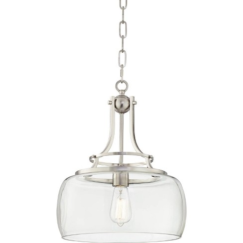 Franklin Iron Works Charleston Brushed Nickel Pendant 13 1/2