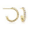 Ross-Simons 2.00 ct. t.w. White Topaz Convertible Multi-Hoop Earrings in 18kt Gold Over Sterling - 4 of 4